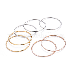 7Pcs 201 Stainless Steel Plain Bangle Sets for Women&nbsp;BJEW-L664-022C-M02