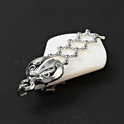 Natural White Shell Pendants&nbsp;SSHEL-C010-05P