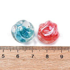 Transparent Resin & Natural Shell Beads&nbsp;RESI-B039-05