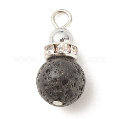 Natural Lava Rock Pendants&nbsp;PALLOY-JF01517
