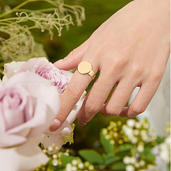 24Pcs 6 Style Adjustable 304 Stainless Steel Finger Rings Components&nbsp;STAS-AR0001-53