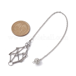 Tarnish Resistant 201 Stainless Steel Pouch Dowsing Pendulums&nbsp;PALLOY-JF02505-02