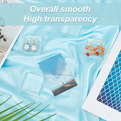Square Transparent Acrylic Jewelry Display Pedestals&nbsp;LS-ODIS-WH0001-47A