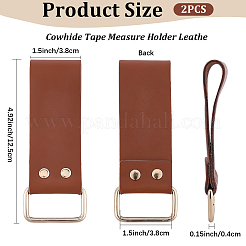 2Pcs Leather Tape Measure Holder for Belt&nbsp;TOOL-CL0001-03C