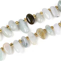 Natural Myanmar Jade Beads Strands&nbsp;G-Z091-A28