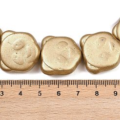 Czech Pressed Glass Beads&nbsp;GLAA-I061-34