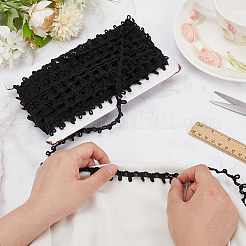 25 Yardss Polyester Elastic Button Looping Ribbons&nbsp;SRIB-WH0011-211B