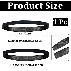 Cowhide Leather Crocodile Skin Pattern Waist Belts for Men&nbsp;AJEW-WH20020-437C