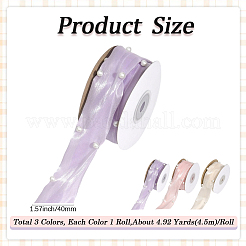 3Rolls 3 Colors Polyester Ribbon&nbsp;OCOR-CY0002-45