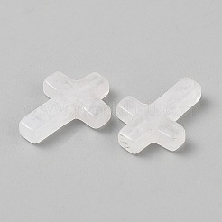 Natural White Jade Cross Display Decorations&nbsp;G-WH0016-55A-06