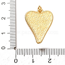 Brass Micro Pave Clear Cubic Zirconia Pendants&nbsp;CU-CBA97F2-09G