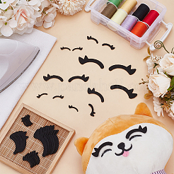 2 Bags Felt Craft Doll Eyelash&nbsp;AJEW-FG0004-93A