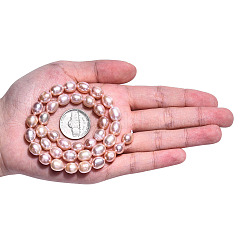 Natural Cultured Freshwater Pearl Beads Strands&nbsp;PEAR-N012-07O