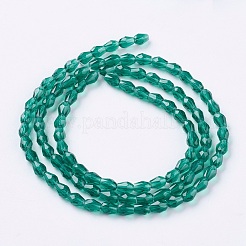 Faceted Glass Beads Strands&nbsp;GLAA-A036-F24