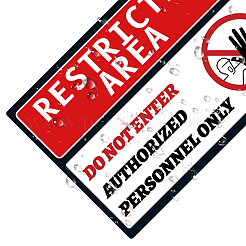 Waterproof PVC Warning Sign Stickers&nbsp;DIY-WH0237-009