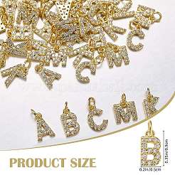 10Pcs Brass Micro Pave Grade AAA Cubic Zirconia Charms&nbsp;ZIRC-SZ0005-32G-B