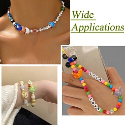 7Pcs 7 Colors Handmade Bumpy Lampwork Beads&nbsp;LAMP-CJ0003-02