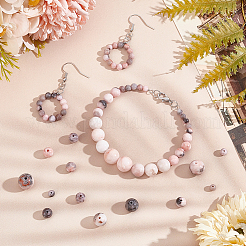Natural Pink Zebra Jasper Beads&nbsp;G-OC0001-22M