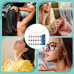 Knitting Row Counter Chains & Locking Stitch Markers Kits&nbsp;HJEW-AB00537