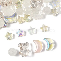 122Pcs 8 Styles Electroplate Transparent Glass Beads Sets&nbsp;EGLA-FS0001-51