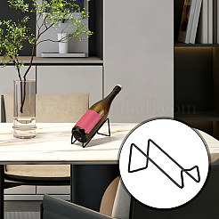 Iron Wine Rack Bottle Holder&nbsp;AJEW-WH0752-733EB