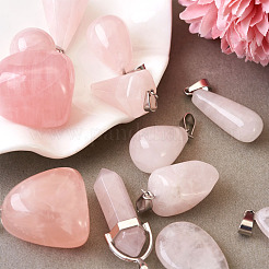 Heart Gemstone Pendants&nbsp;G-TA0001-19