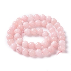Natural White Jade Imitation Pink Opal Beads Strands&nbsp;X-G-I299-F05-8mm