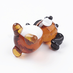 Handmade Lampwork Puppy Home Display Decorations&nbsp;X1-LAMP-J084-06