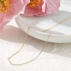 1MM 304 Stainless Steel Cable Chain Necklaces&nbsp;X-NJEW-T016-15G