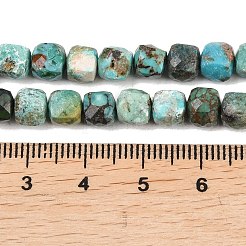 Natural HuBei Turquoise Beads Strands&nbsp;G-B175-C03-6x6mm