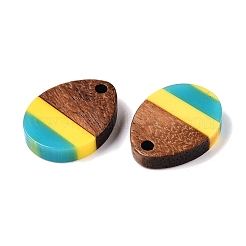 Epoxy Resin & Walnut Wood Pendants&nbsp;RESI-N039-121B