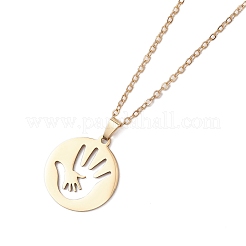 Mother's Day 304 Stainless Steel Pendant Necklace&nbsp;NJEW-TA00194-04