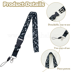 4Pcs Polyester Mobile Straps&nbsp;HJEW-HS0001-07A