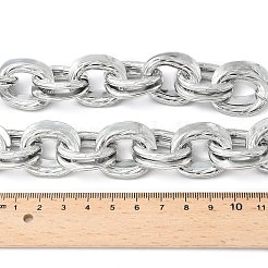 Unisex Thick Aluminum Double Link Chains Necklaces&nbsp;LS-NJEW-V006-01P