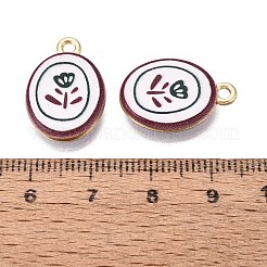 Valentine's Day Printed Alloy Pendants&nbsp;PALLOY-SZC0008-05E