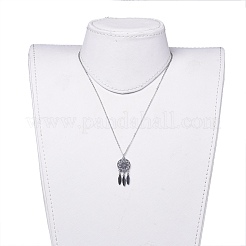 Non-Tarnish 304 Stainless Steel Pendant Necklaces&nbsp;NJEW-JN02554