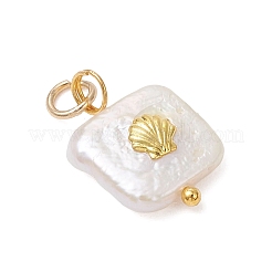 Baroque Natural Nucleated Pearl Keshi Pearl Pendants&nbsp;X-PALLOY-JF04833