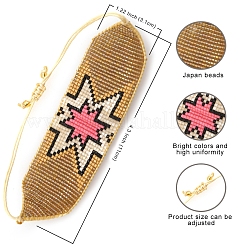 Handmade Glass Seed Bead Braided Beaded Bracelets&nbsp;OY7182-2