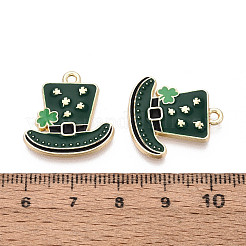 Saint Patrick's Day Alloy Enamel Pendants&nbsp;ENAM-T024-35A-G