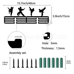 Fashion Iron Medal Hanger Holder Display Wall Rack&nbsp;ODIS-WH0021-075
