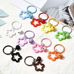 10Pcs 10 Colors Star Acrylic Pendant Decorations&nbsp;AJEW-SP0003-34