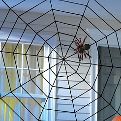 Cotton Spider Web for Holiday Party Decorations&nbsp;DIY-WH20048-056C