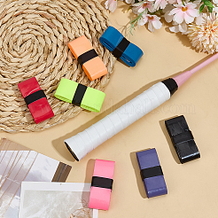 8 Bundles 8 Colors PU Leather Anti-slip Badminton Tennis Racket Grip Tape&nbsp;DIY-SP0005-45A