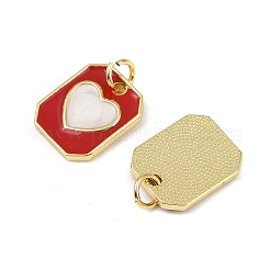 Brass Enamel Charms&nbsp;KK-I358-013G