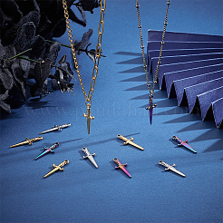 18Pcs 3 Colors 304 Stainless Steel Pendants&nbsp;STAS-UN0042-22