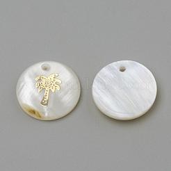 Freshwater Shell Pendants&nbsp;SHEL-Q010-008G