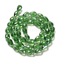 Electroplate Glass Beads Strands&nbsp;X-EGLA-D015-15x10mm-19