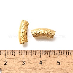 Ion Plating(IP) 304 Stainless Steel Curved Tube Beads&nbsp;STAS-I321-26G
