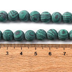 Synthetic Malachite Beads Strands&nbsp;G-F668-19-8mm