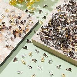600Pcs 6 Colors Iron Folding Crimp Ends&nbsp;IFIN-YW0003-26